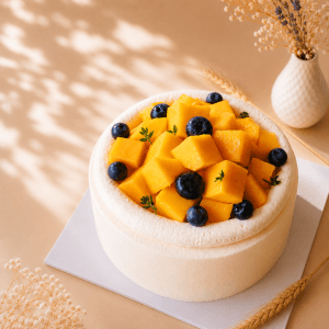 Fresh Cream Mango Cake