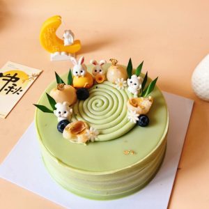 Mid Autumn Pandan Layer Cake